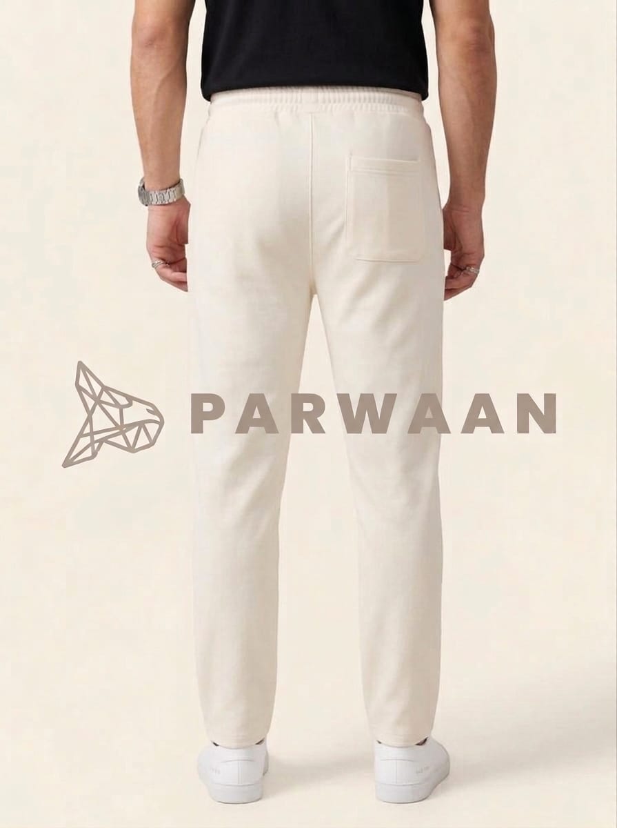 Best Comfy Pleated Off White Trouser For Casual Wear and Events.