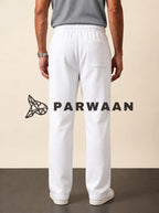 Best Comfy Pleated White Trouser For Casual Wear and Events.