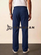 Best Comfy Pleated Navy Blue Trouser For Casual Wear and Events.