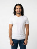 White Casual Plain Basic T-Shirt