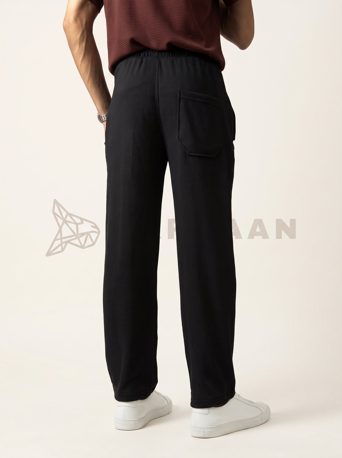 Best Comfy Pleated Black Trouser For Casual Wear and Events.
