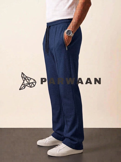 Best Comfy Pleated Navy Blue Trouser For Casual Wear and Events.
