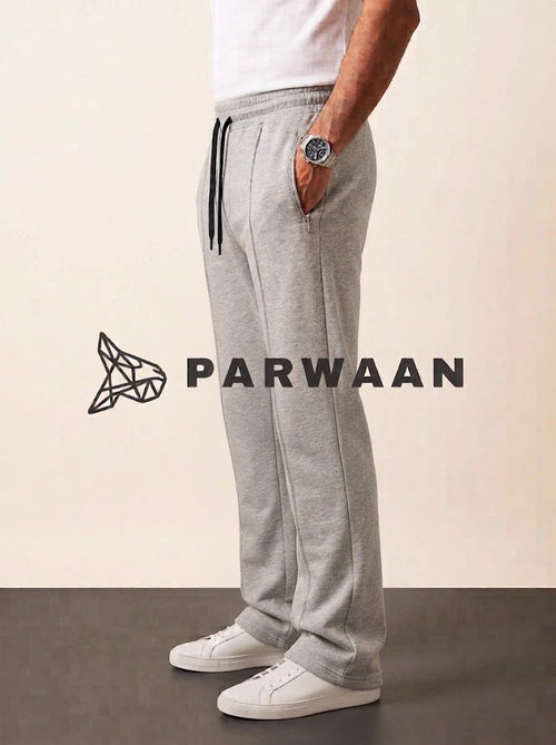 parwaan best header grey trouser with zip 4