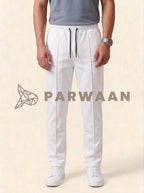 Best Comfy Pleated White Trouser For Casual Wear and Events.