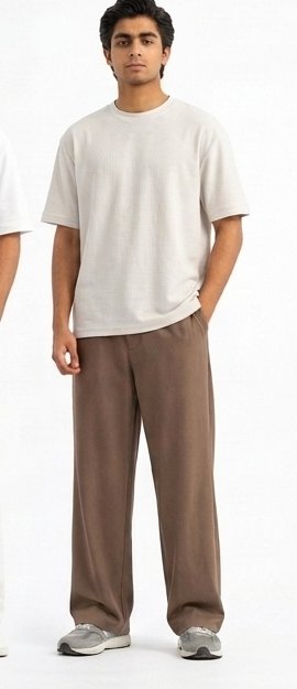 Best Comfy Pleated Brown Trouser For Casual Wear and Events.